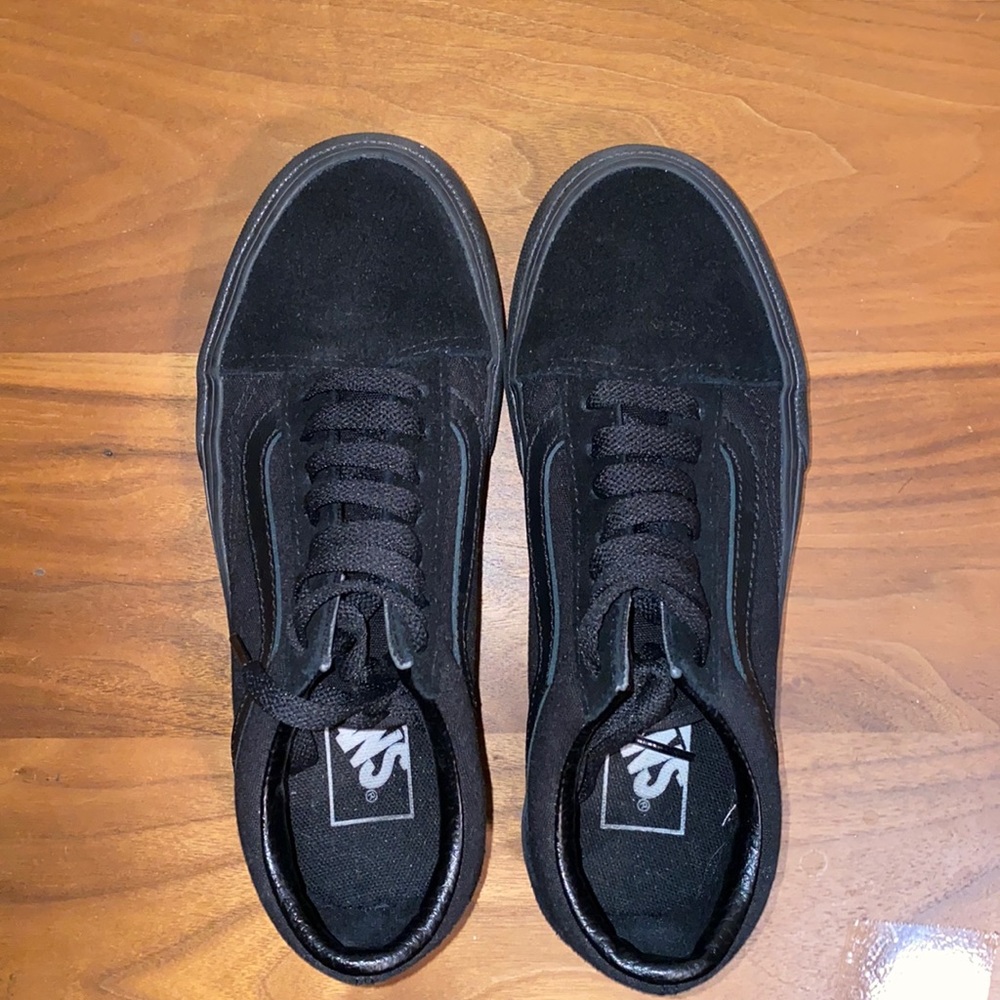Black Platform Vans
